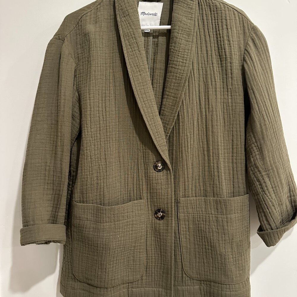 Madewell Army Green Soft Blazer, size small